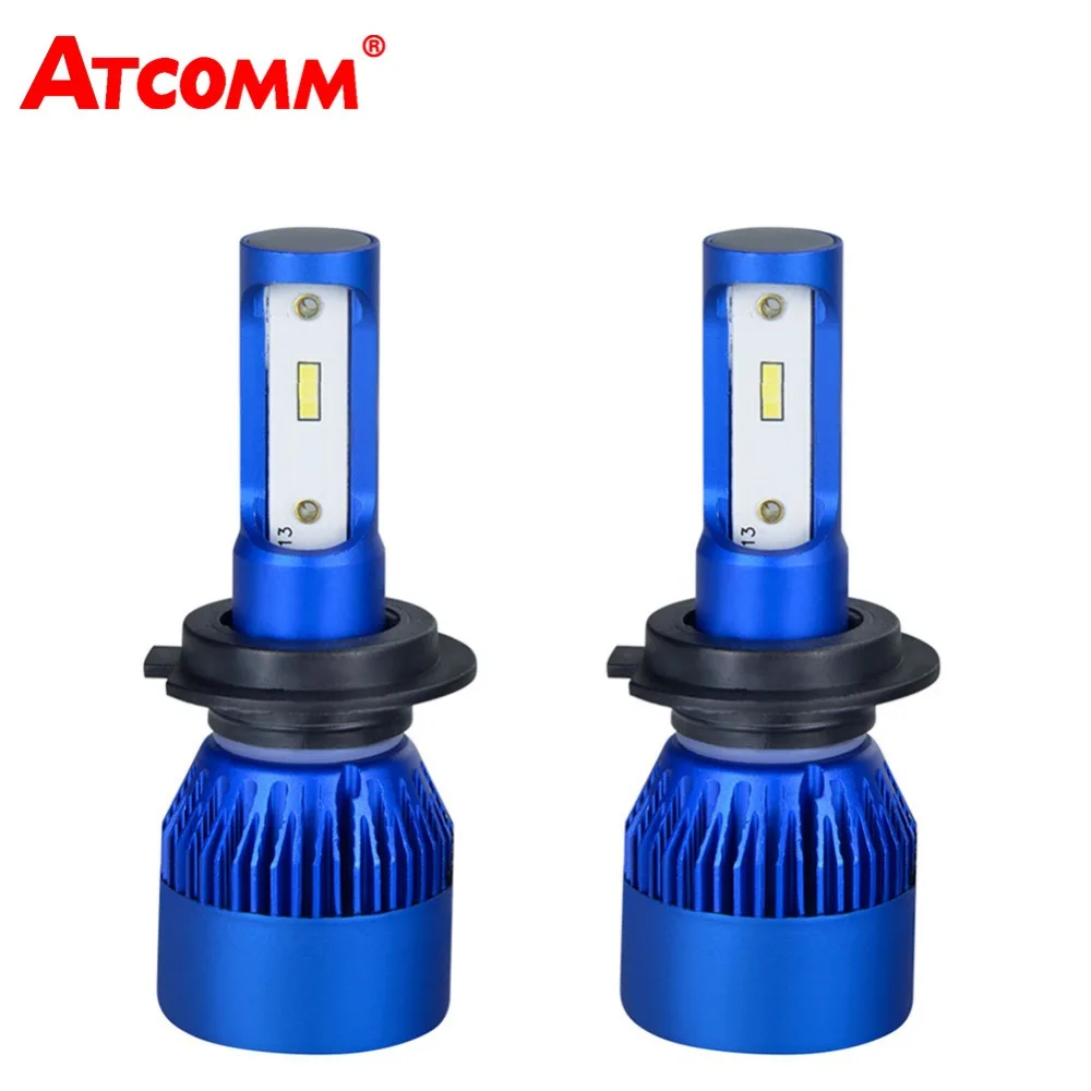 

ATcomm 2 Pcs LED H1 H7 Car Bulb LED H11 H8 H9 9005/HB3 9006/HB4 CSP 10000Lm 6500K 12V 24V Auto Ice Lamp Focos LED Automovil
