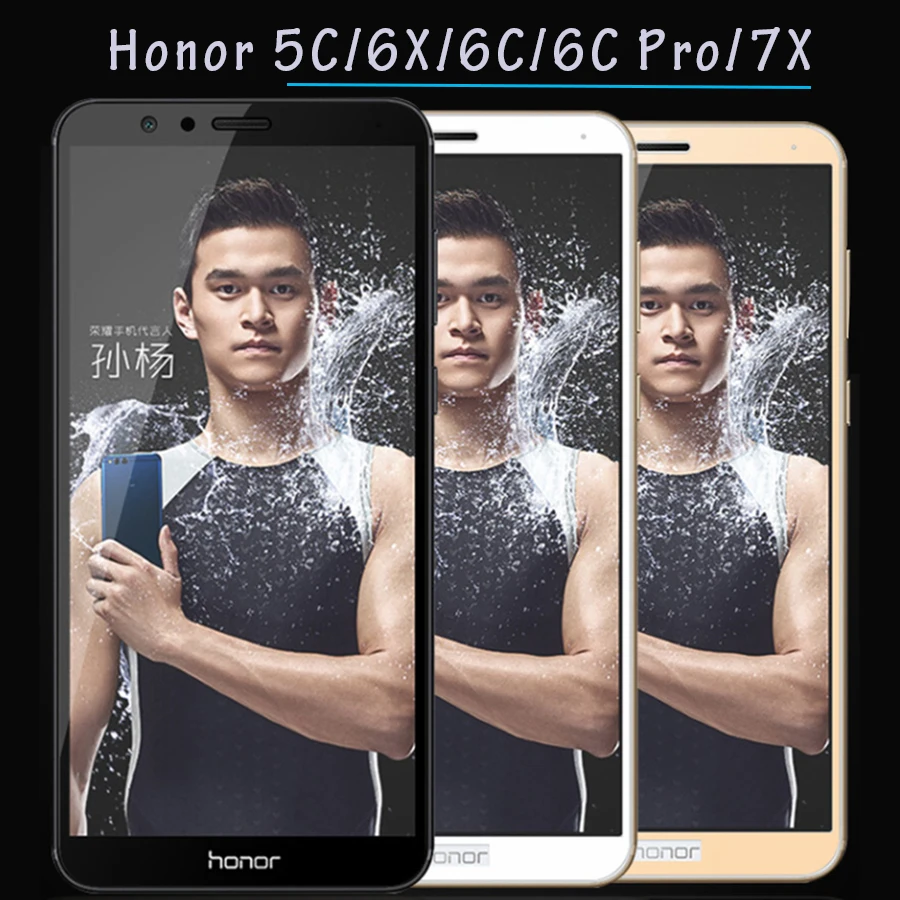 Полное покрытие Honor 7X стекло для Huawei 6C Pro 6X 5C защита экрана Закаленное Защитная