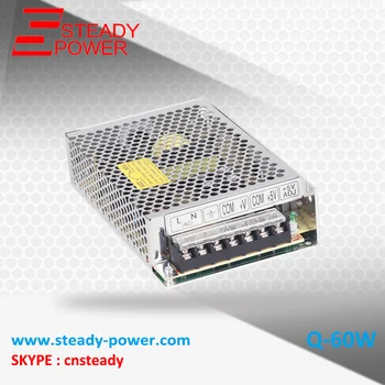 

High quality Q-60B led transformer 60w quad output SMPS PSU 5v 12v -5v 24v dc power supply