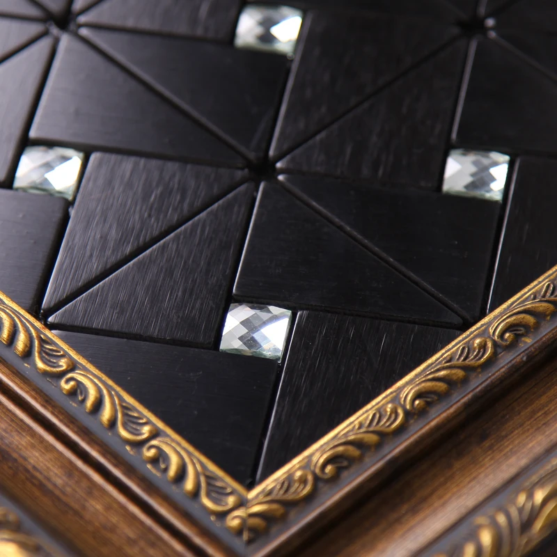 Moderna cucina nera backsplash tile bathroom wall piastrelle arredamento adesivi adesivo maglia metallo nero piastrelle cucina.jpg