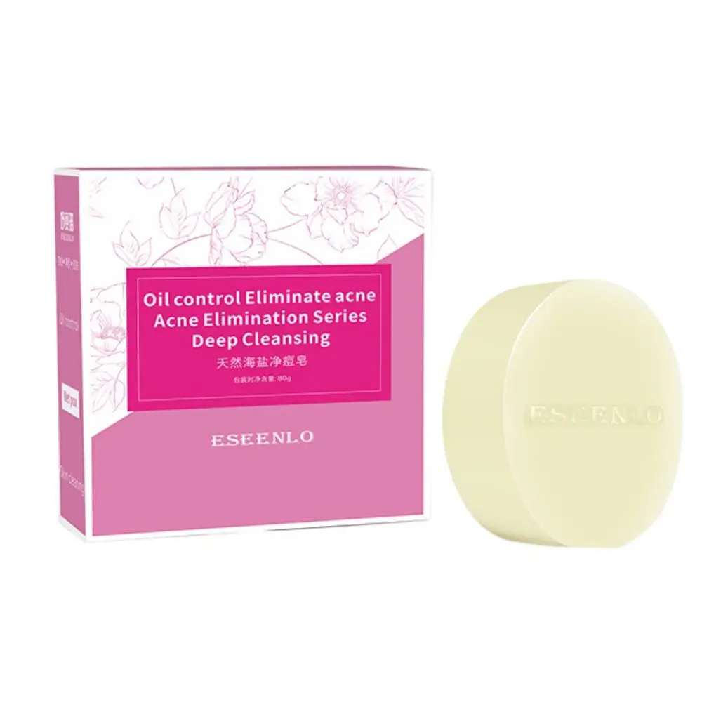 

Natural Sea Salt Soap Cleaner Removal Pimple Pores Acne Treatment Goat Milk Moisturizing Face Care Wash Basis For Face And Body