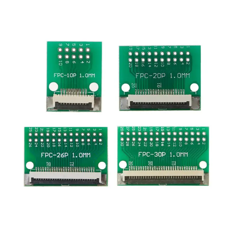 OOTDTY 1 0 мм FPC/FFC PCB конвертер плата адаптер розетка пластина сварка с разъемом 10 Pin/20