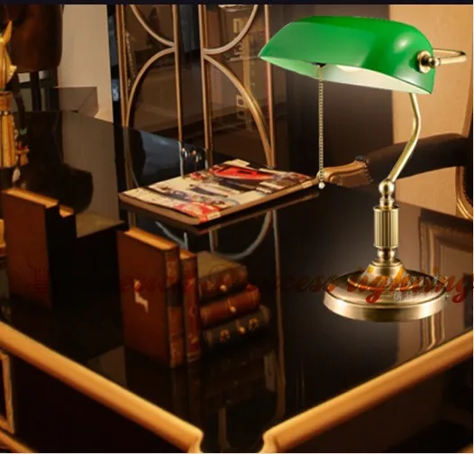 Медь металлические декоративные ретро небольшая настольная лампа исследования спальня ночники, из Медь, E27, переменного тока: 90-260 В