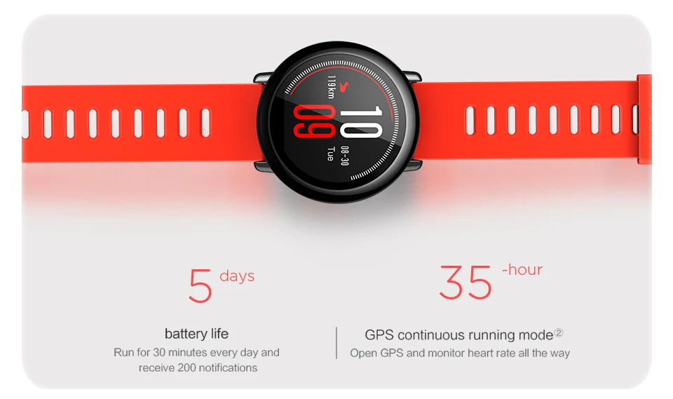 Смарт-часы Amazfit Pace, Bluetooth 4,0, спортивные Смарт-часы, gps, пульсометр, умные часы huami