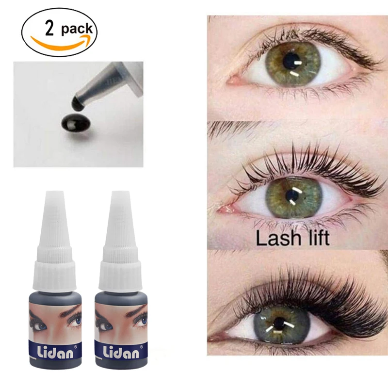 

Monika 2pcs Eyelash Extension Glue Extra Strong Hold Fast Dry Professional Long lasting Extensions Glue Eyelashes Adhesives