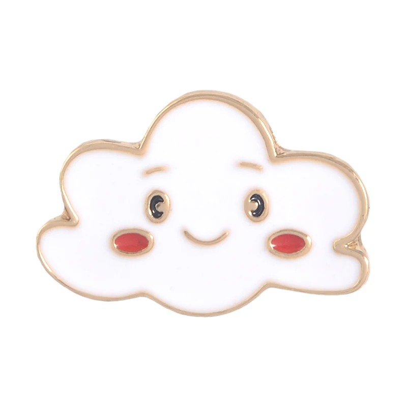 Walking in the Rain Enamel Pins Clouds Girl Umbrella Rainboots Badge Custom Brooch Bag Clothes Lapel Pin Funny Animal Jewelry - Окраска металла: style7