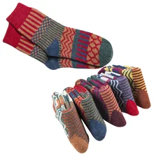5 пар, женские носки из кроличьей шерсти Meias, женские весенне-зимние толстые теплые длинные хлопковые носки для девочек, Sox, цветные женские носки