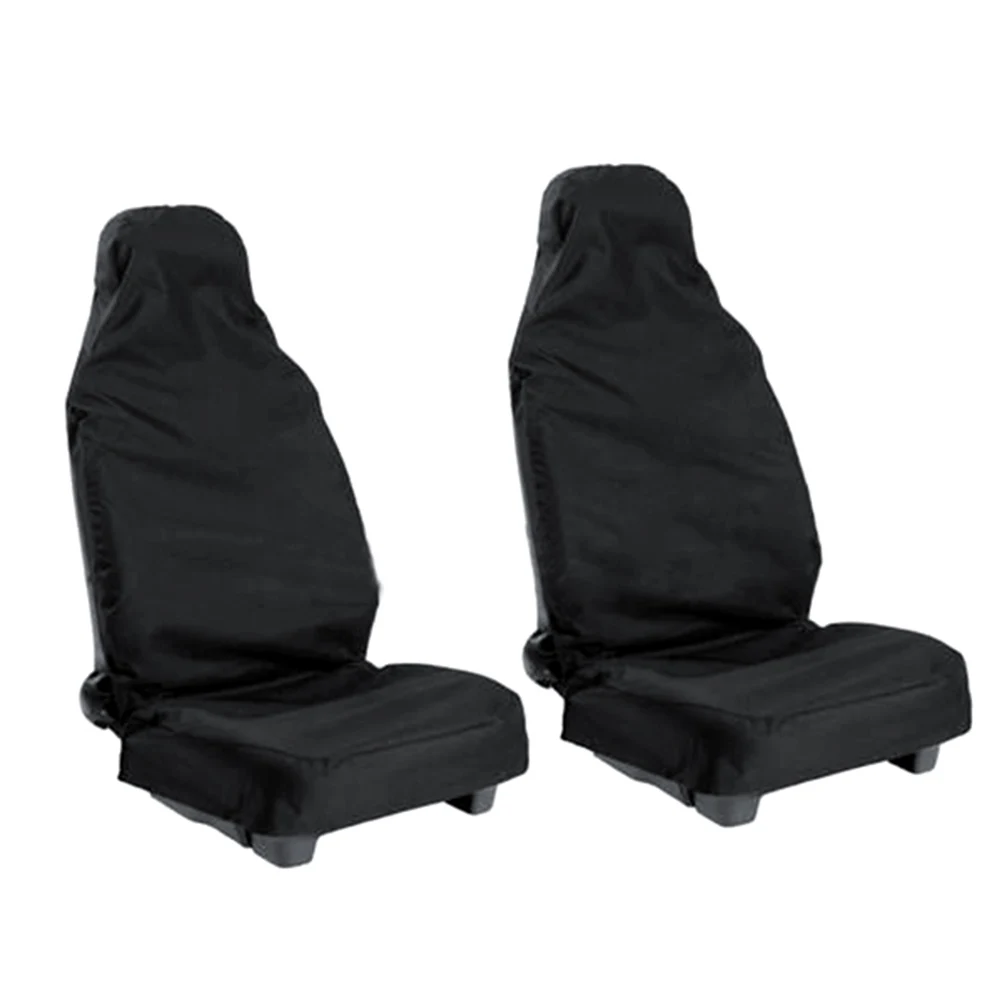 2pcs Universal Car Vehicle Van Waterproof Nylon Seat Covers Protectors