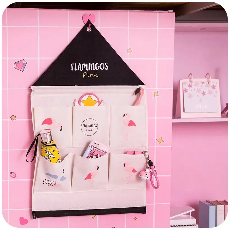 Wall Hanging Storage Bag Wall Mounted Wardrobe Closet Hang Bag Wall Pouch Sundries Toy Hanging Organizers