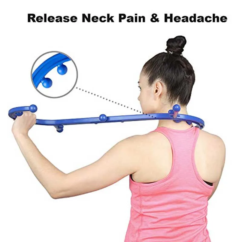 New Thera Cane Back Hook Massager Neck Self Muscle Pressure Stick Tools Manuel Trigger Point Massage