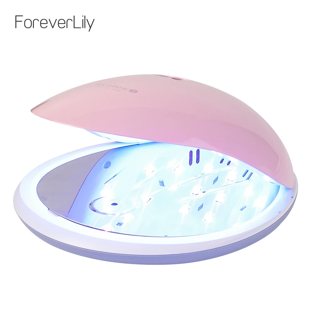 

Foreverlily Fashion Rainbow5 UV LED Nail Dryer LED Nail Lamp 48W Led Light Dryer UV Lamp Manicure Polish Machine Curing Nail Gel