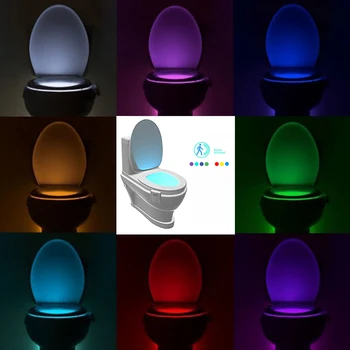 

Litwod Smart PIR Motion Sensor Toiletbril Nachtlampje 8 Kleuren Z90 Waterdichte Backlight Voor Toiletpot Lamp Wc licht