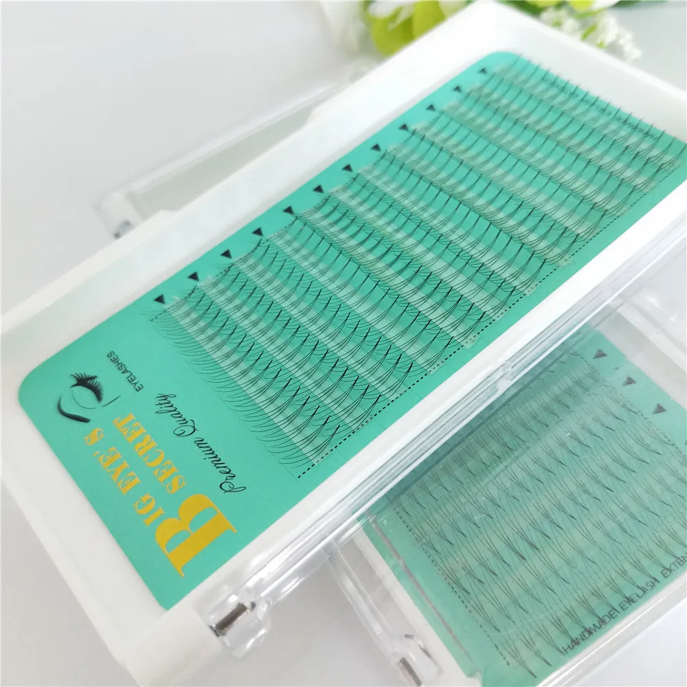 

Russian Volume Premade Fans 3D Individual Clouds Eyelashe Extensions 0.07 C Curl False Mink Eye Lashes free shipping