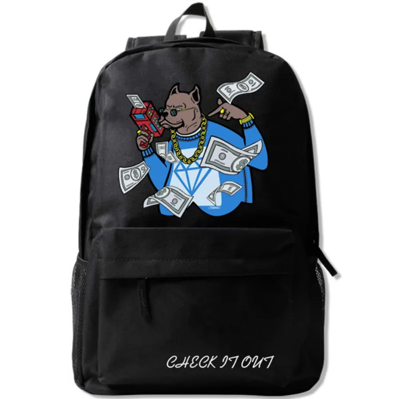 

Teenagers Middle School Student High School Shoulder Bag Check It Out Doge Money Cash Backpack