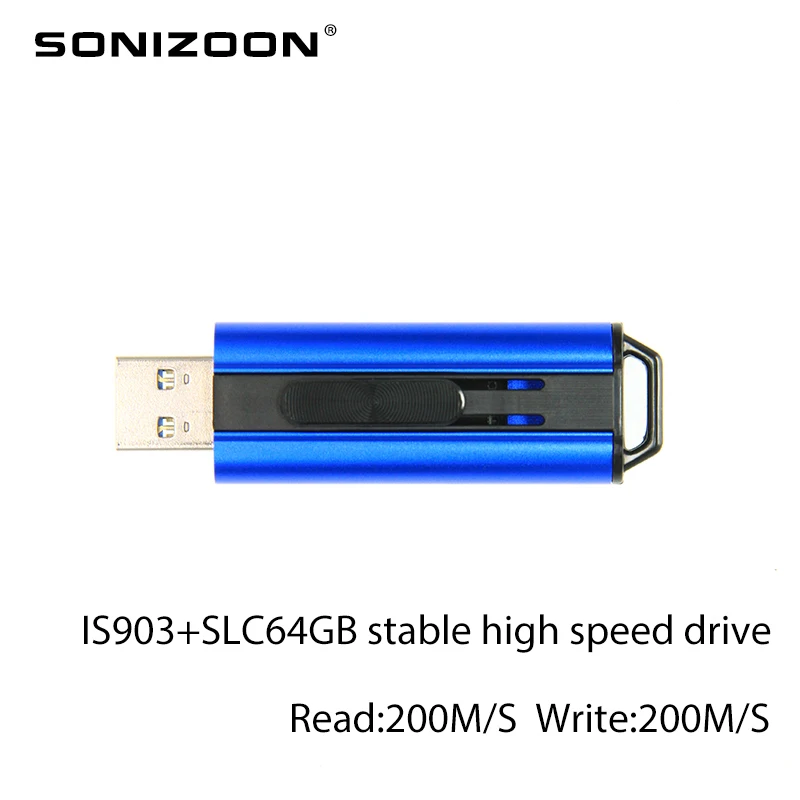 USB флеш-накопитель нажимайте и тяните USB3.0 накопитель IS903scheme флеш-накопитель ofSLC8GB 16GB 32GB 64GB стабильный высокоскоростной memoriaast SONIZOON