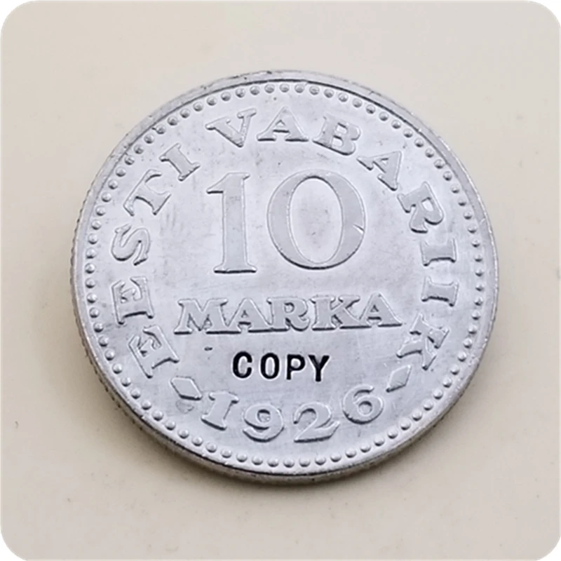 1926 Эстония 3 5 копия монеты 10 Marka | Дом и сад