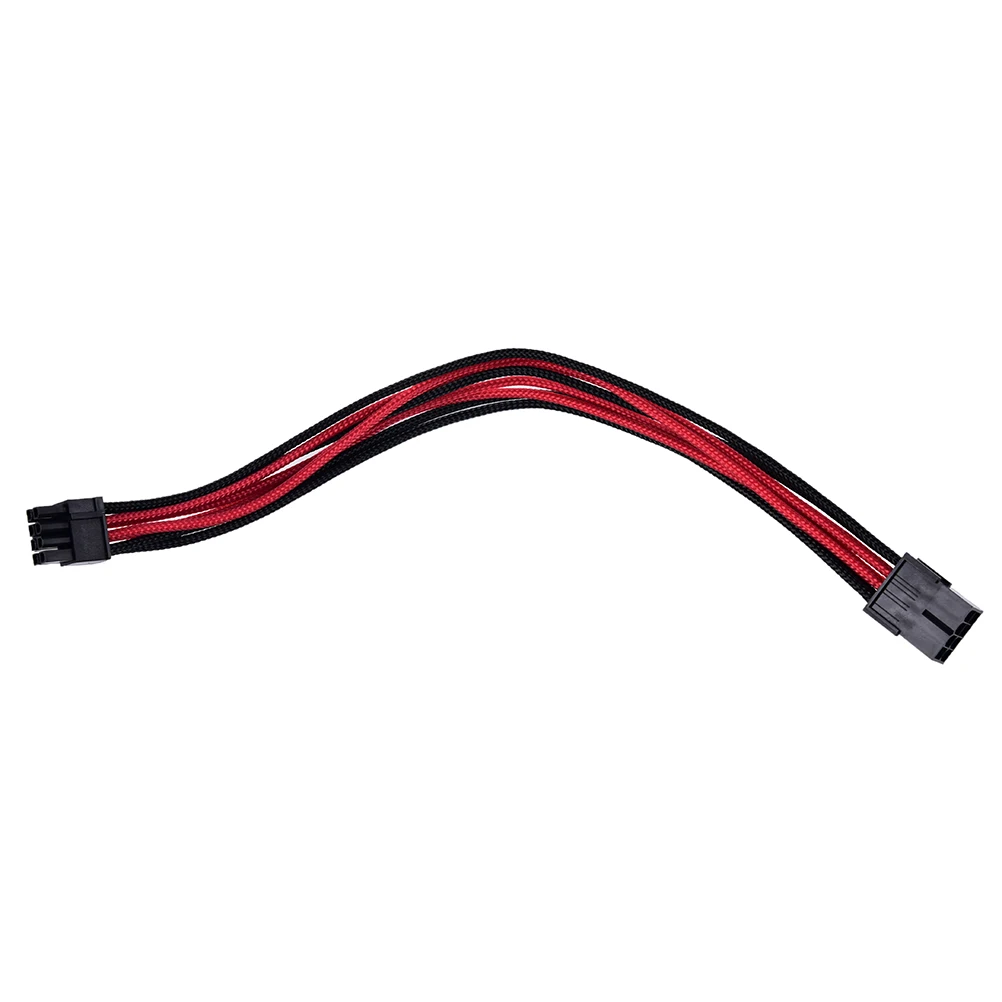 JETTING 1 шт. новый черный красный рукав 8 Pin до 6 + 2 30 см ATX плата блок питания