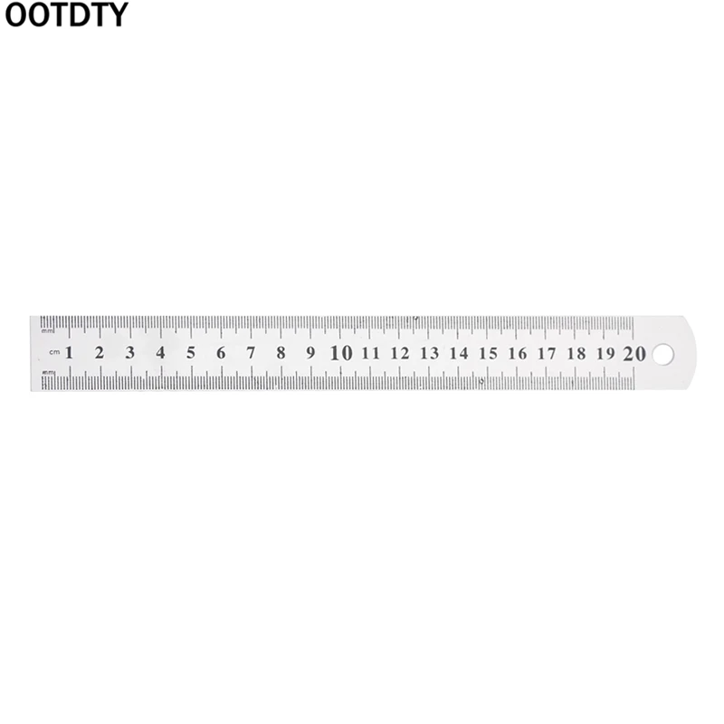 

20cm 8" Stainless Steel Ruler Precision Double Sided Scale Straight Draft Measuring Tool