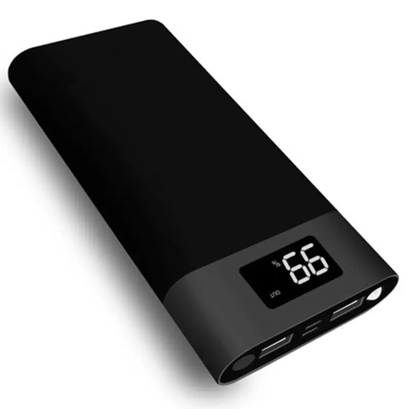 Power Bank 20000mah Dual USB 18650 External Battery Pack Outdoor 20000mah Power Bank Universal Portable Charger For Smart Phones
