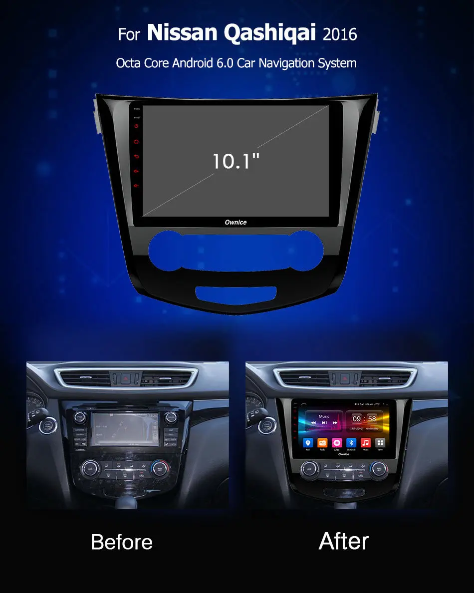 Android 8.1 Unit DVD Radio Multimedia Player for Nissan Qashqai X-Trail 2016 4G DAB+ TPMS Intelligent Smart Car Pad on Board PC