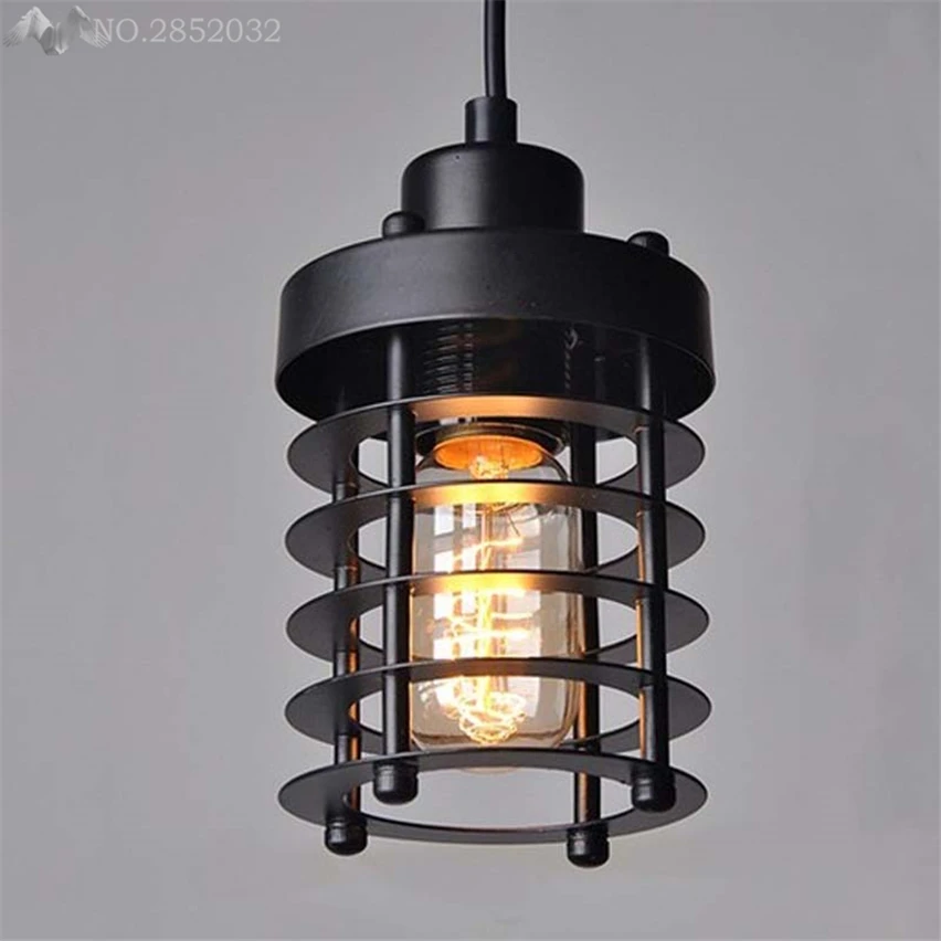 

nordic Black vintage industrial pendant lights led lights for dinning room loft corridor lighting style hanging light fixtures