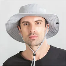 Летняя уличная солнцезащитная Кепка с широкими полями для рыбалки быстросохнущая круглое ведро шляпа в ковбойском стиле