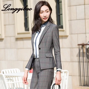

Autumn and winter new women's long-sleeved professional suit officially installed interview sales OL women's overalls two-piece