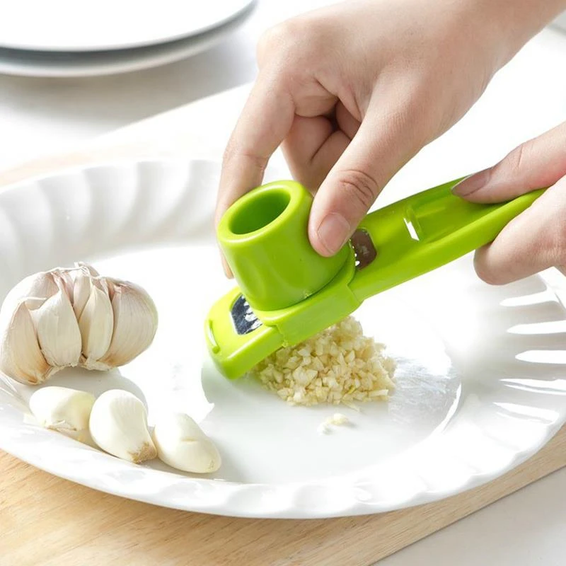 New mini stainless steel garlic masher multi-function chopper kitchen utensils 