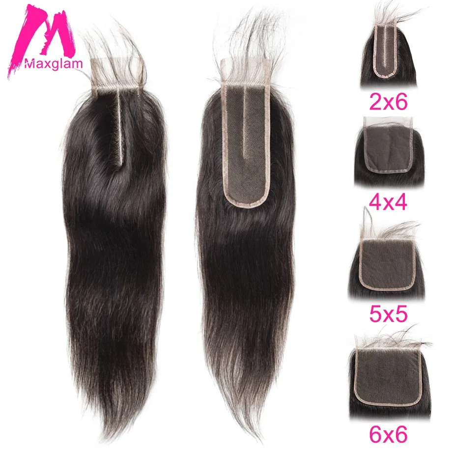 

Brazilian Human Hair Lace Closure Straight 5x5 6x6 2x6 4x4 Lace Closure With Pre Plucked Baby Hair Bleached Knot Free Shipping