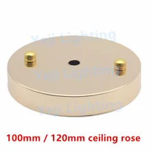 Металлический потолочный в виде розетки 100 мм/120 мм потолочный навес Настенный бра крепление СВЕТОДИОДНЫЙ светильник винтажный подвесной светильник аксессуары для освещения DIY