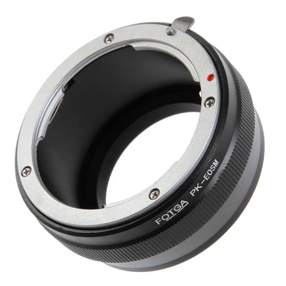 FOTGA Adapter Ring for Pentax PK K Lens to Canon EOS EF M M2 M3 M6 M10