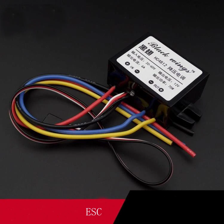 

1PC 24V/48V to 12V/24V Flow Speed Adjust ESC Governor Water-pump Voltage Reducer Module for Plant Protection Machine RC Drone