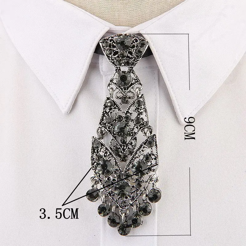 Элегантный галстук для мужчин и женщин на свадьбу, банкет, шею, Боло, вечерние галстуки, рубашка, галстук-платок, детский галстук, кристалл, сплав, стразы, галстук-бабочка