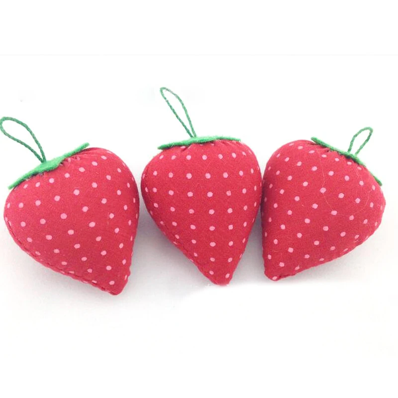 

Lychee Life Strawberry Shaped Needle Cushion Cute DIY Craft Needle Pin Cushion Holder Sewing Pincushions Sewing Supplies