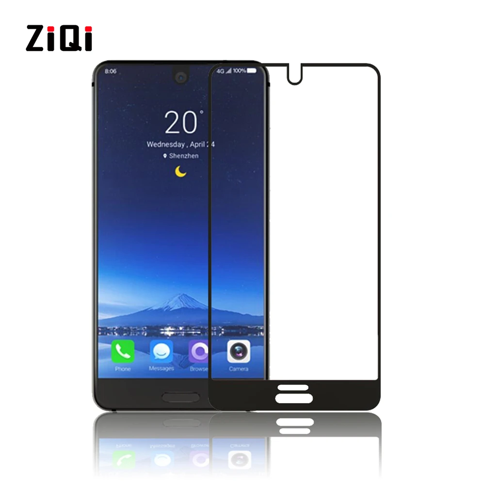 Full Cover Black Tempered Glass For Sharp Aquos S2 / 5.5 inch Screen