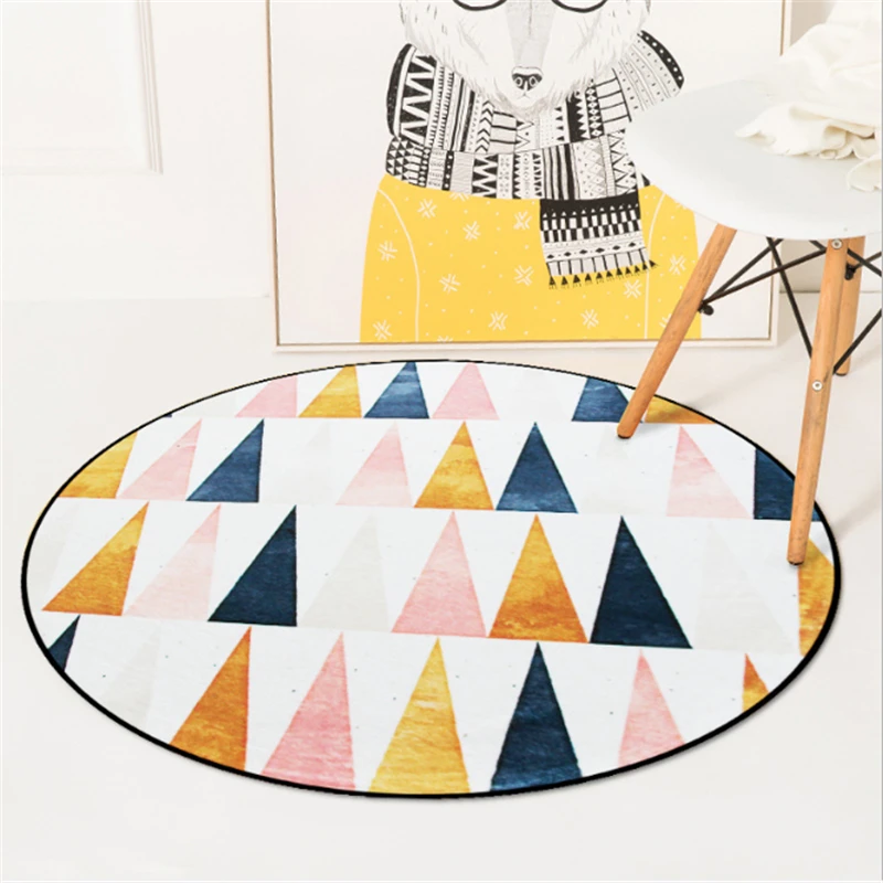 AOVOLL круглые ковры и ковры для дома, гостиной, спальни, коврики для детской комнаты, коврики для компьютерного кресла