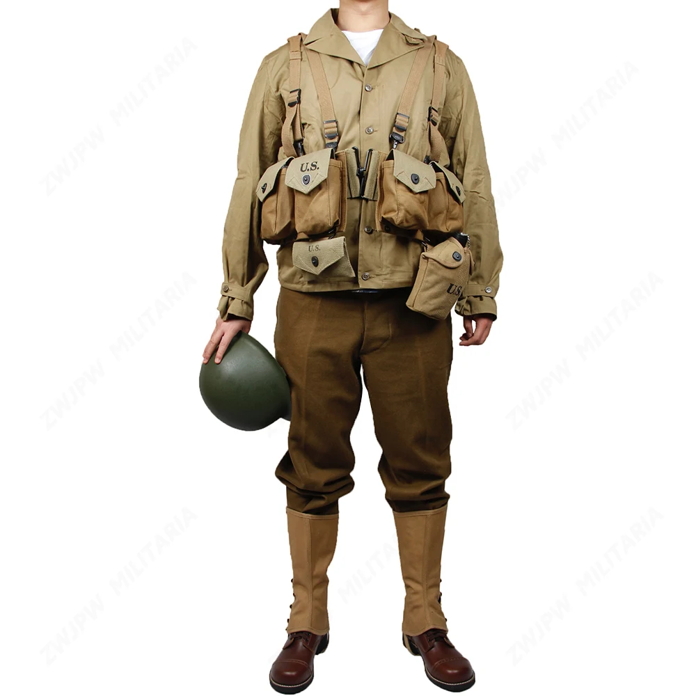 WW2 хлопок репродукция оригинальной подкладки армии США M41 поле F/W утолщение версия D-DAY Униформа и сочетание b. A. R