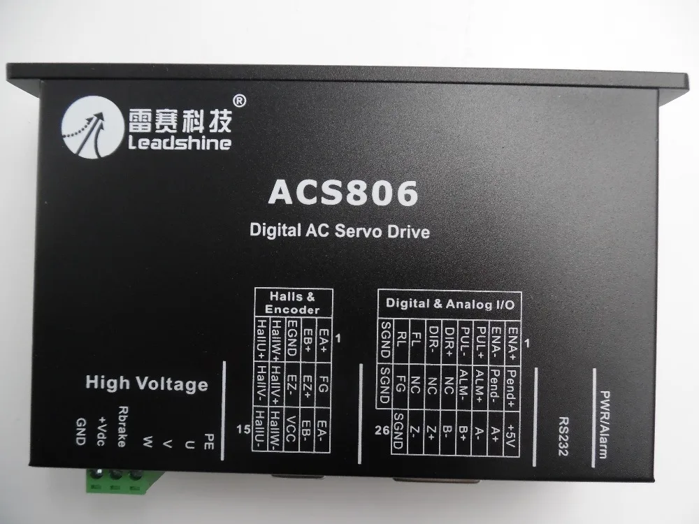 Leadshine 60VDC 400 Вт серводвигатель комплекты приводов 180ozin 1 28 нм 1000ppr энкодер ACM604V60 01 1000
