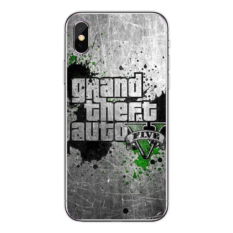 Grand Theft Auto GTA V Мягкий Силиконовый ТПУ чехол для телефона для iPhone 11 11Pro XS Max XR X 10 8 7 6S Plus 5S SE 8PIUS TPU чехол - Цвет: TPU