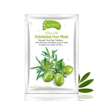 

ALIVER Olive Oil Exfoliating Foot Mask Remove Dead Skin Smooth For Feet Skin Care NEW 1PCS