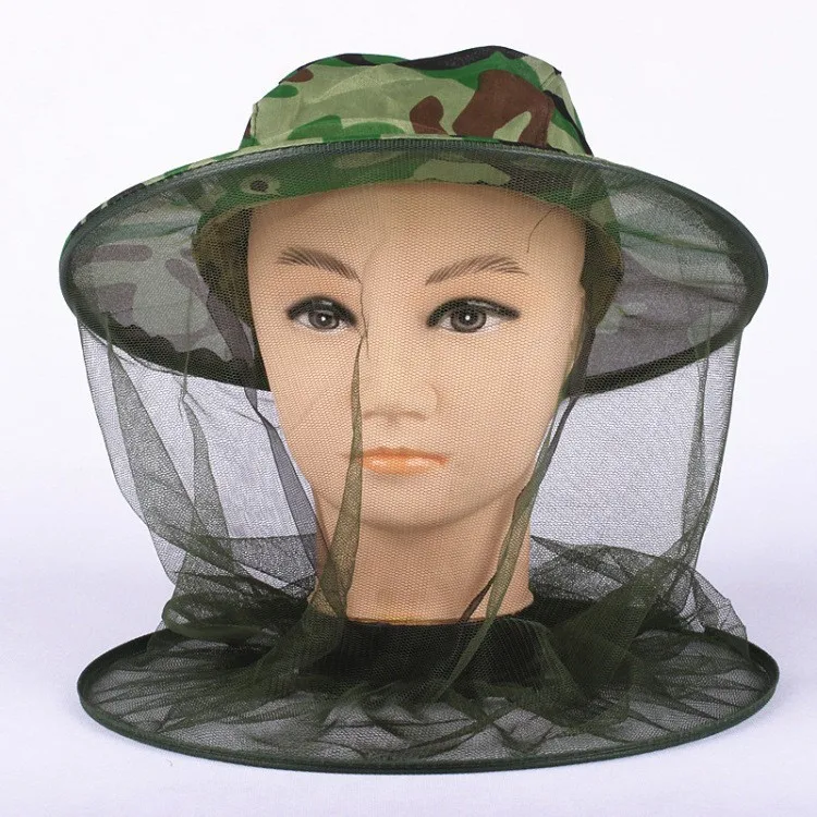 Новая мода унисекс камуфляж пчеловодства шляпа Открытый Анти-москитные солнцезащитный крем Рыбалка шляпа