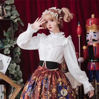 

2019 Promotion Real New The Spring Of Cotton Long Sleeve Shirt Bud Silk Knot Striped Turtleneck Render Unlined Upper Garment