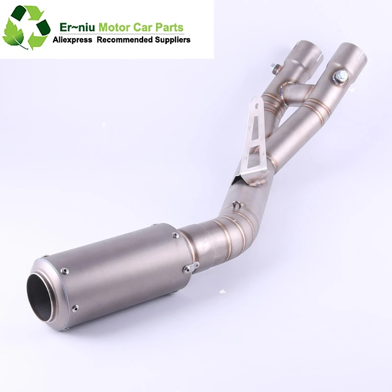 Motorcycle Exhaust Middle Pipe YZF R1 2015 2016 Stainless Steel