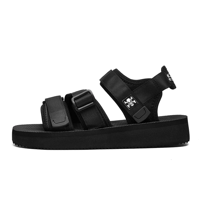 Surom 2019 الصيف جديد الصنادل الرجال حذاء كاجوال بفتحات تهوية أزياء سميكة أسفل صنادل شاطئ خارج لينة عدم الانزلاق الذكور الأحذية