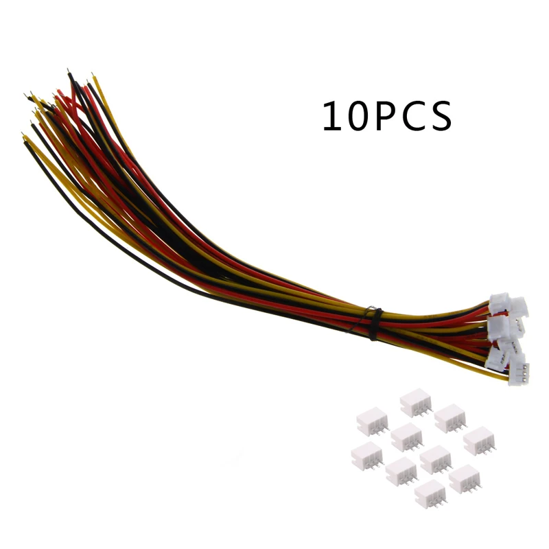 New 1.5mm ZH 3 Pin Female Connector with Wire and Male connector x 10