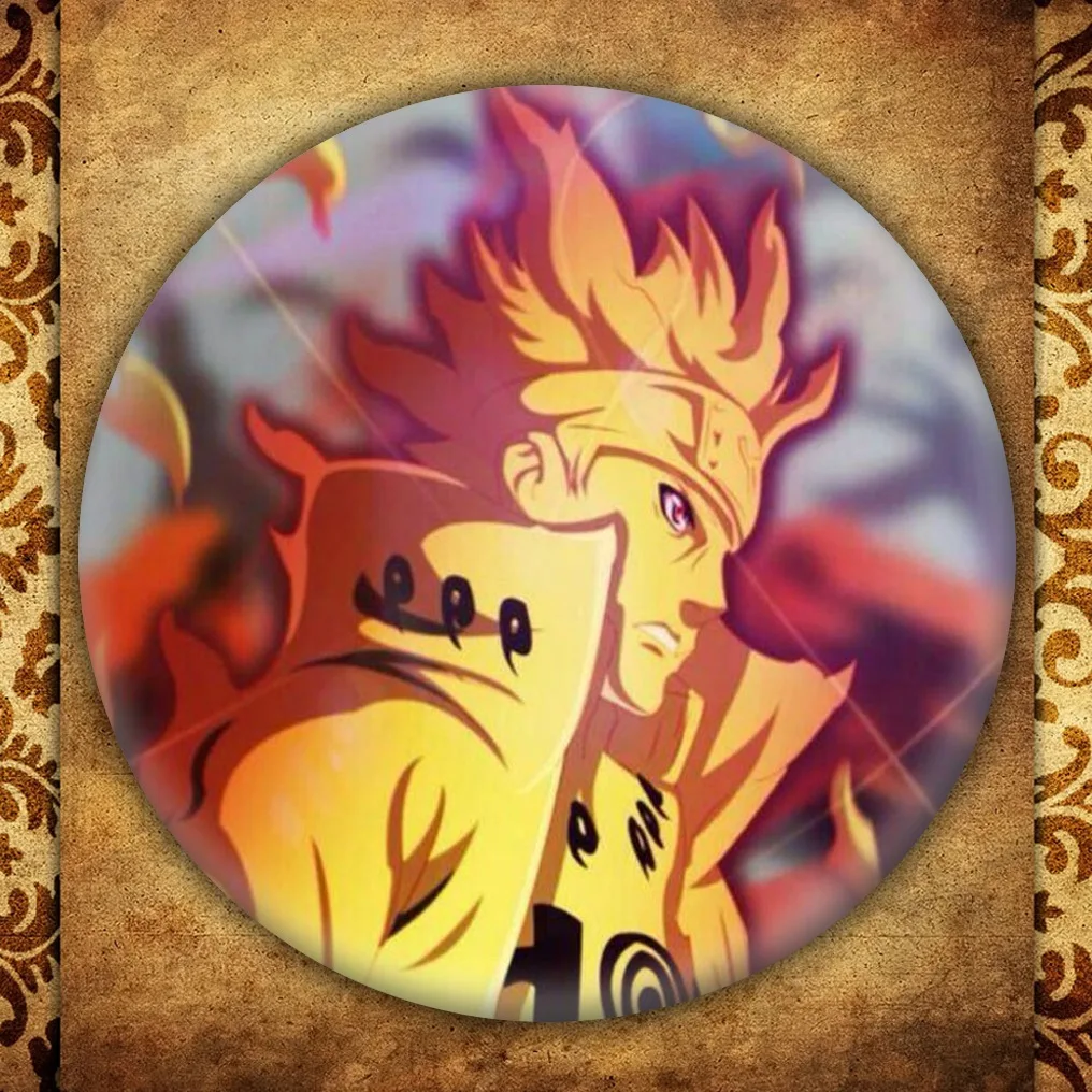 Ботинки в стиле аниме Naruto бейдж с дисплеем японский мультфильм рисунок героя