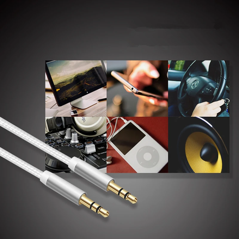 Rankman AUX Cord 3.5 Jack Male to Male Audio Cable Line for Laptop MP4 Speaker Phone Car Earphone