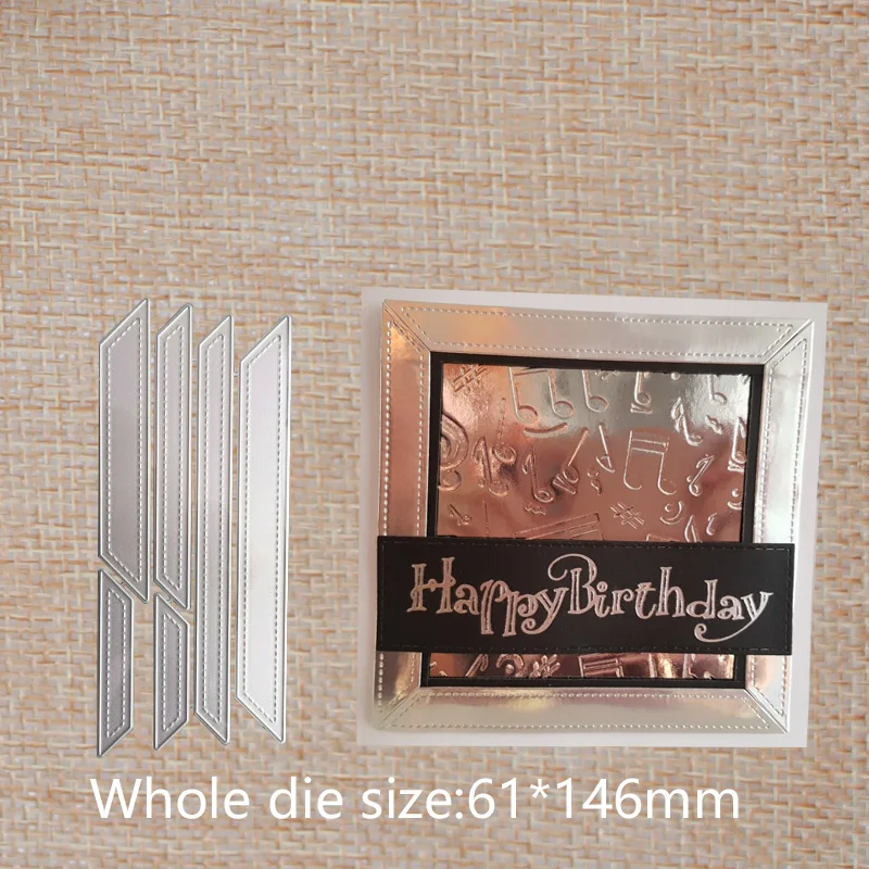 

Frames Metal Cutting Dies for DIY Scrapbook Album book Paper Card Crafts Scrapbooking stamps 61*146 mm