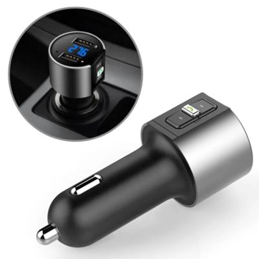 

Fm transmitter car bluetooth Handsfree C26S car MP3 Player with 3.1A Quick Charge Dual USB automobile Charger Fm transmitter