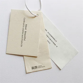 

Customized High-Grade Vanilla Paperboard Tag Garment Hang Tags